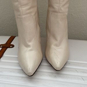 Blush Pink Pleather Boots Perfect for ANY season